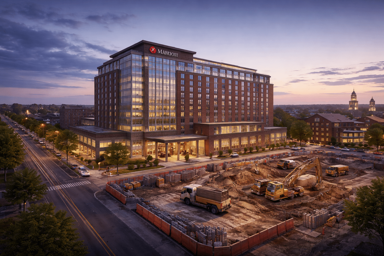 Public–private Marriott hotel project breaks ground